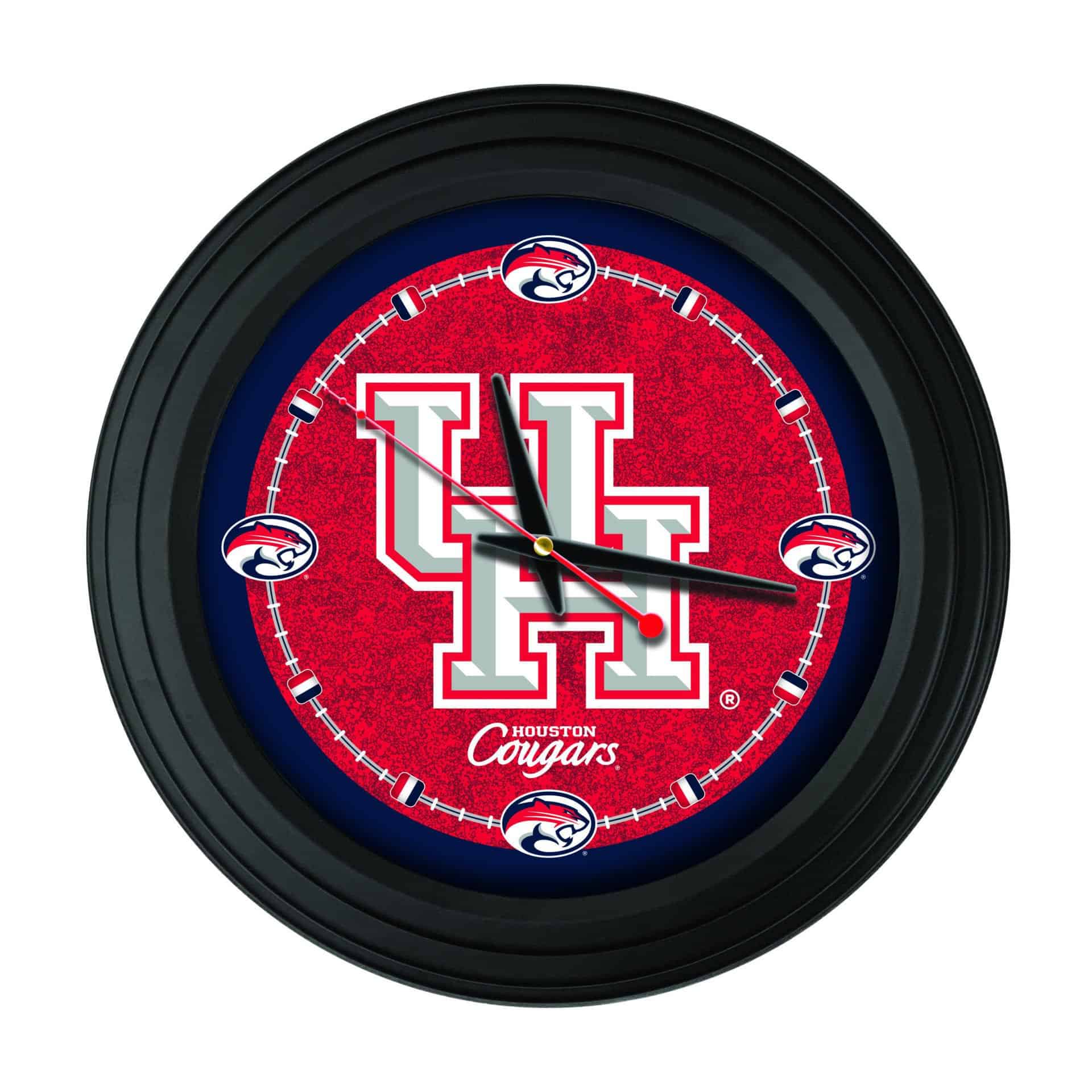 University of Houston 15-Inch Wall Clock in Black 1 University of Houston 15-Inch Wall Clock in Black