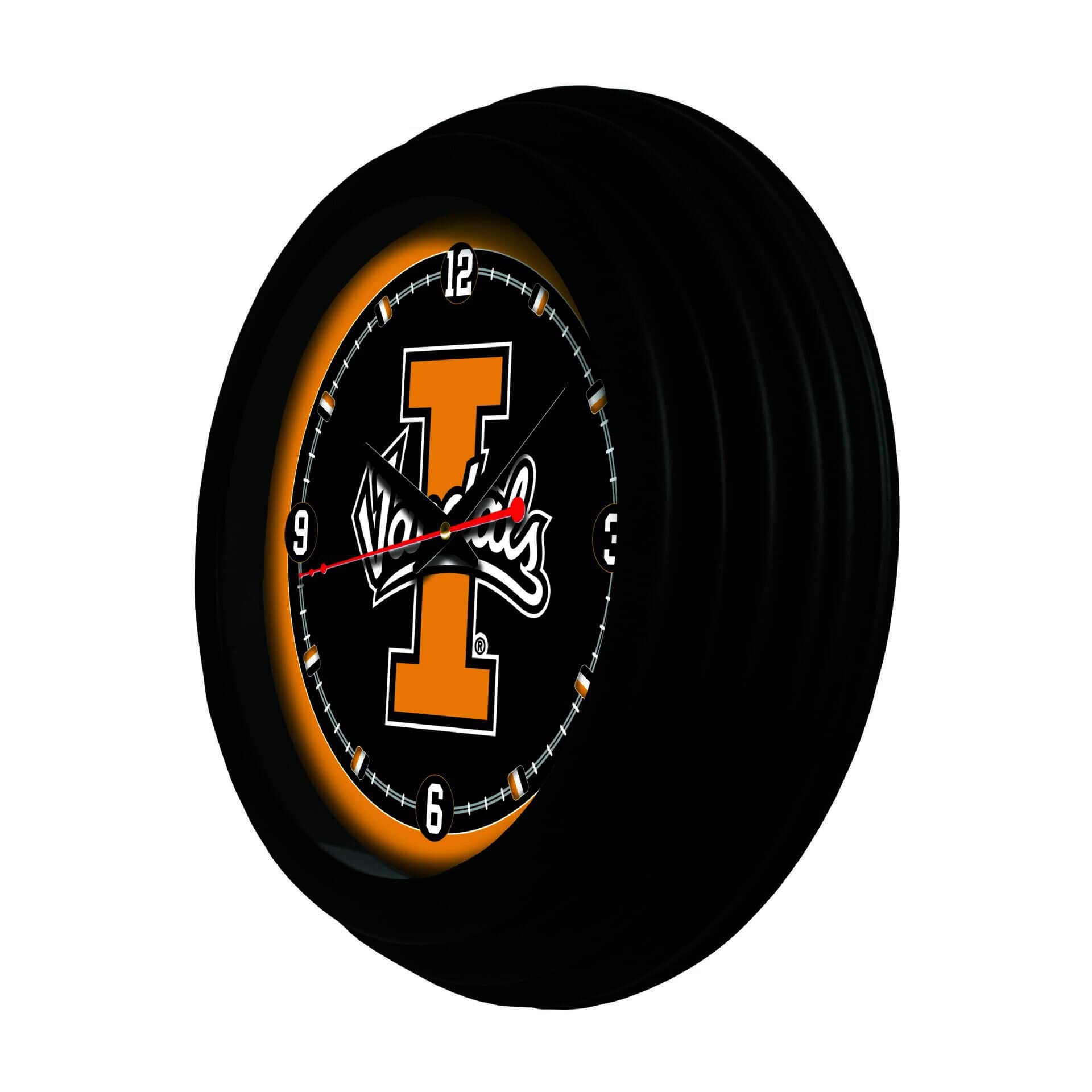 University of Idaho 15-Inch Wall Clock in Black 2 University of Idaho 15-Inch Wall Clock in Black - Image 2