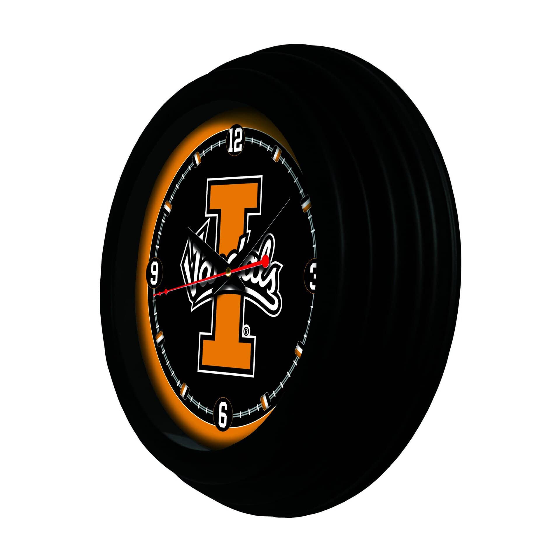 University of Idaho 15-Inch Wall Clock in Black 4 University of Idaho 15-Inch Wall Clock in Black