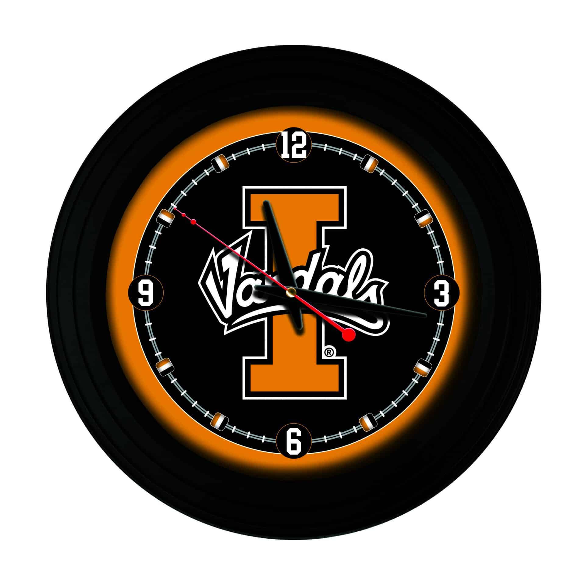 University of Idaho 15-Inch Wall Clock in Black 3 University of Idaho 15-Inch Wall Clock in Black