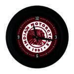 Indian Motorcycle 15-Inch Wall Clock in Black