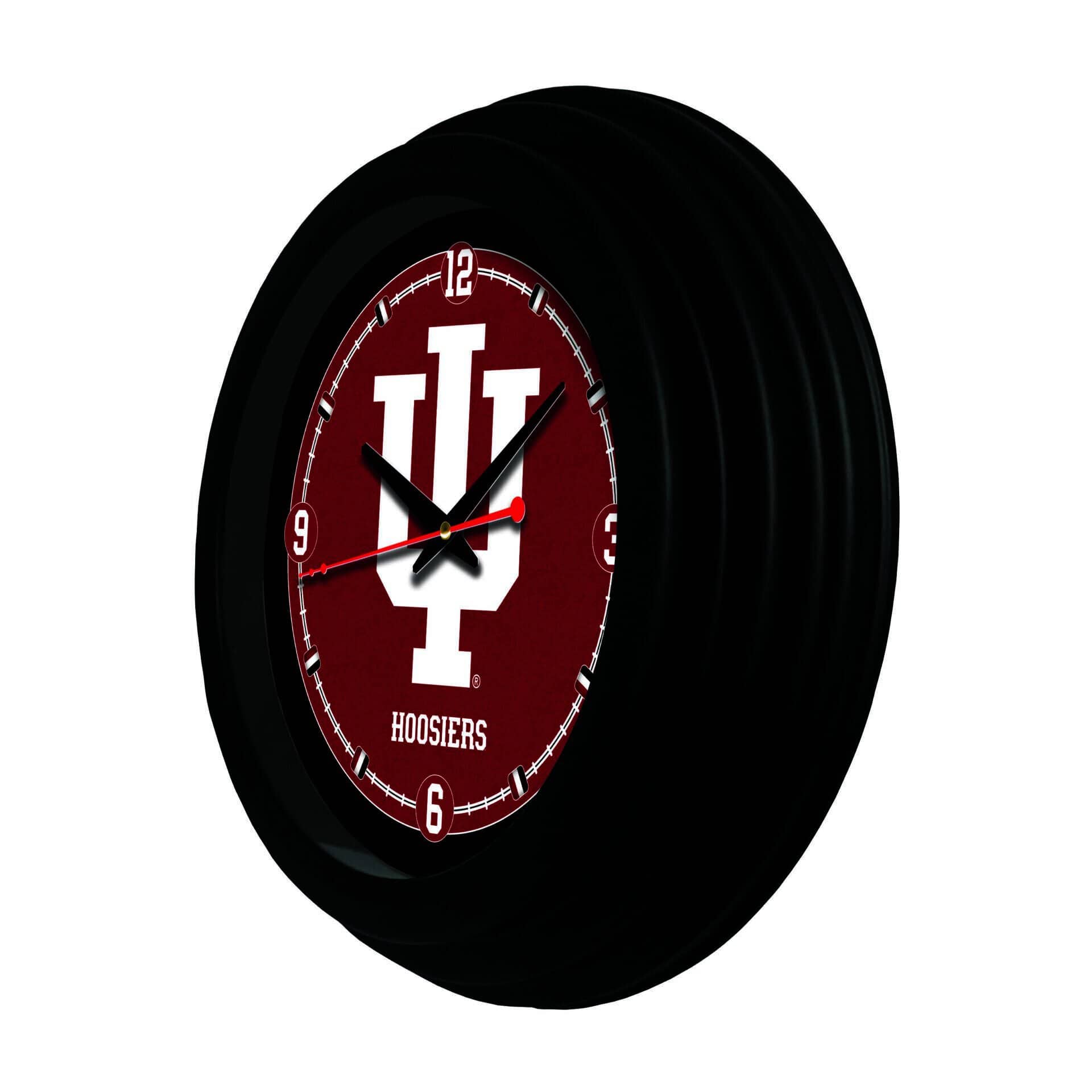 Indiana University 15-Inch Wall Clock in Black 2 Indiana University 15-Inch Wall Clock in Black - Image 2