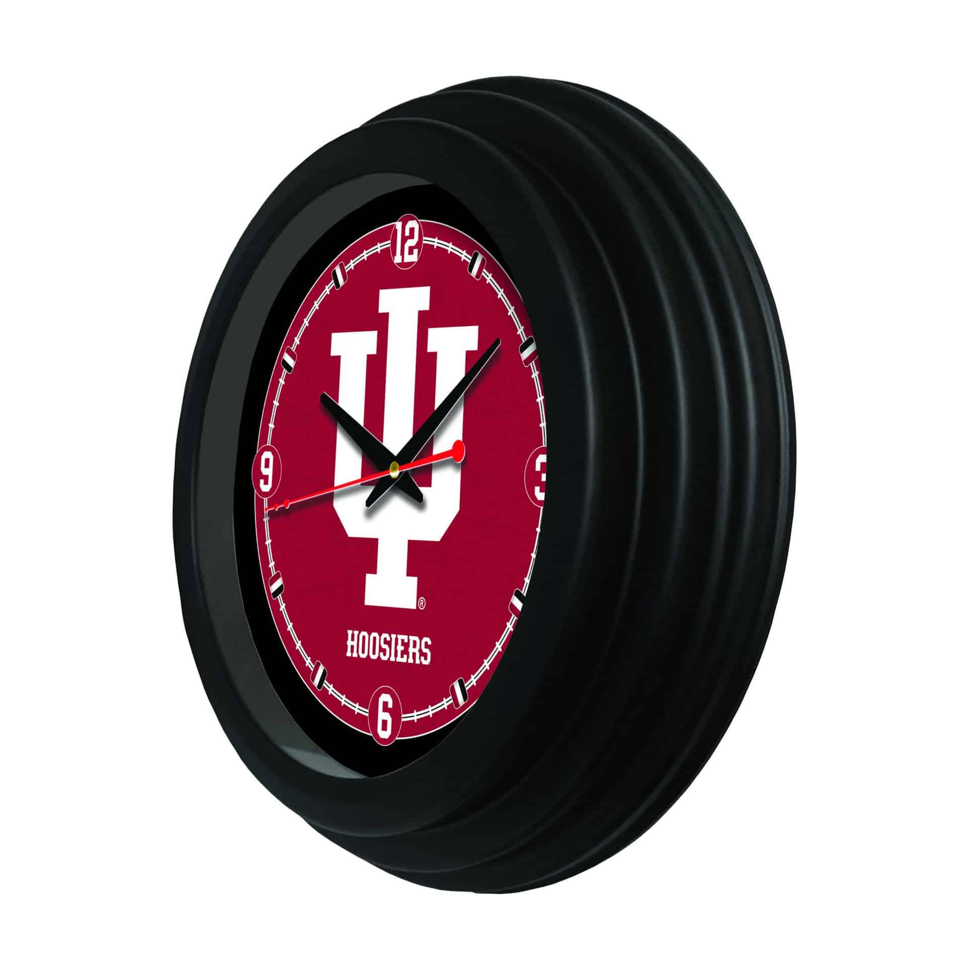 Indiana University 15-Inch Wall Clock in Black 4 Indiana University 15-Inch Wall Clock in Black