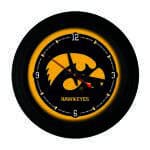 University of Iowa 15-Inch Wall Clock in Black