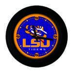 Louisiana State University 15-Inch Wall Clock in Black
