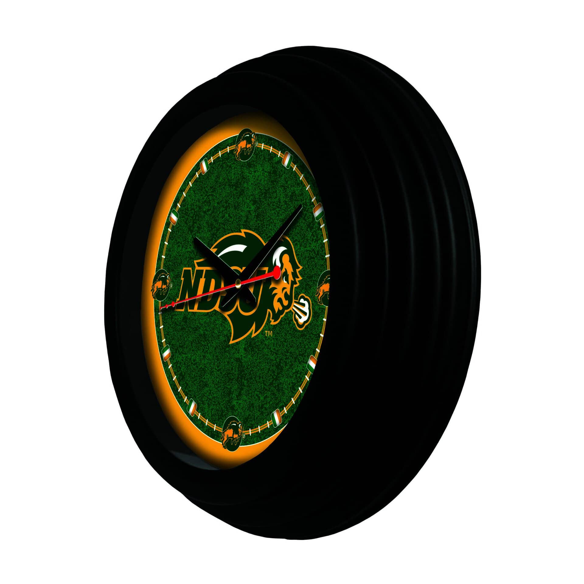North Dakota State University 15-Inch Wall Clock in Black 4 North Dakota State University 15-Inch Wall Clock in Black