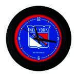 New York Rangers 15-Inch Wall Clock in Black 3 New York Rangers 15-Inch Wall Clock in Black