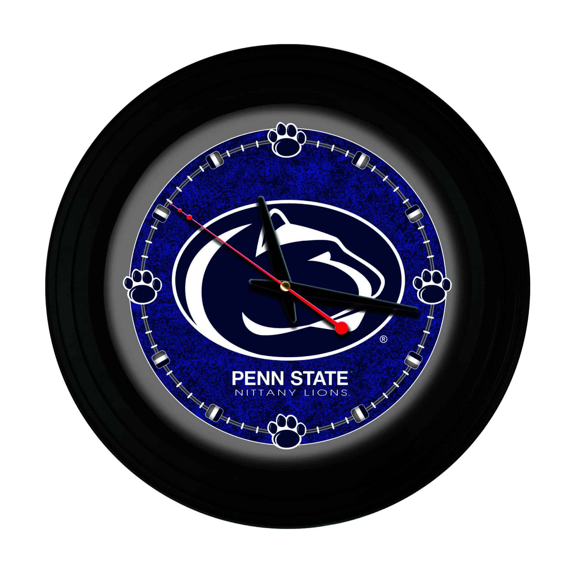 Pennsylvania State University 15-Inch Wall Clock in Black 3 Pennsylvania State University 15-Inch Wall Clock in Black