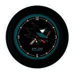 San Jose Sharks 15-Inch Wall Clock in Black 3 San Jose Sharks 15-Inch Wall Clock in Black
