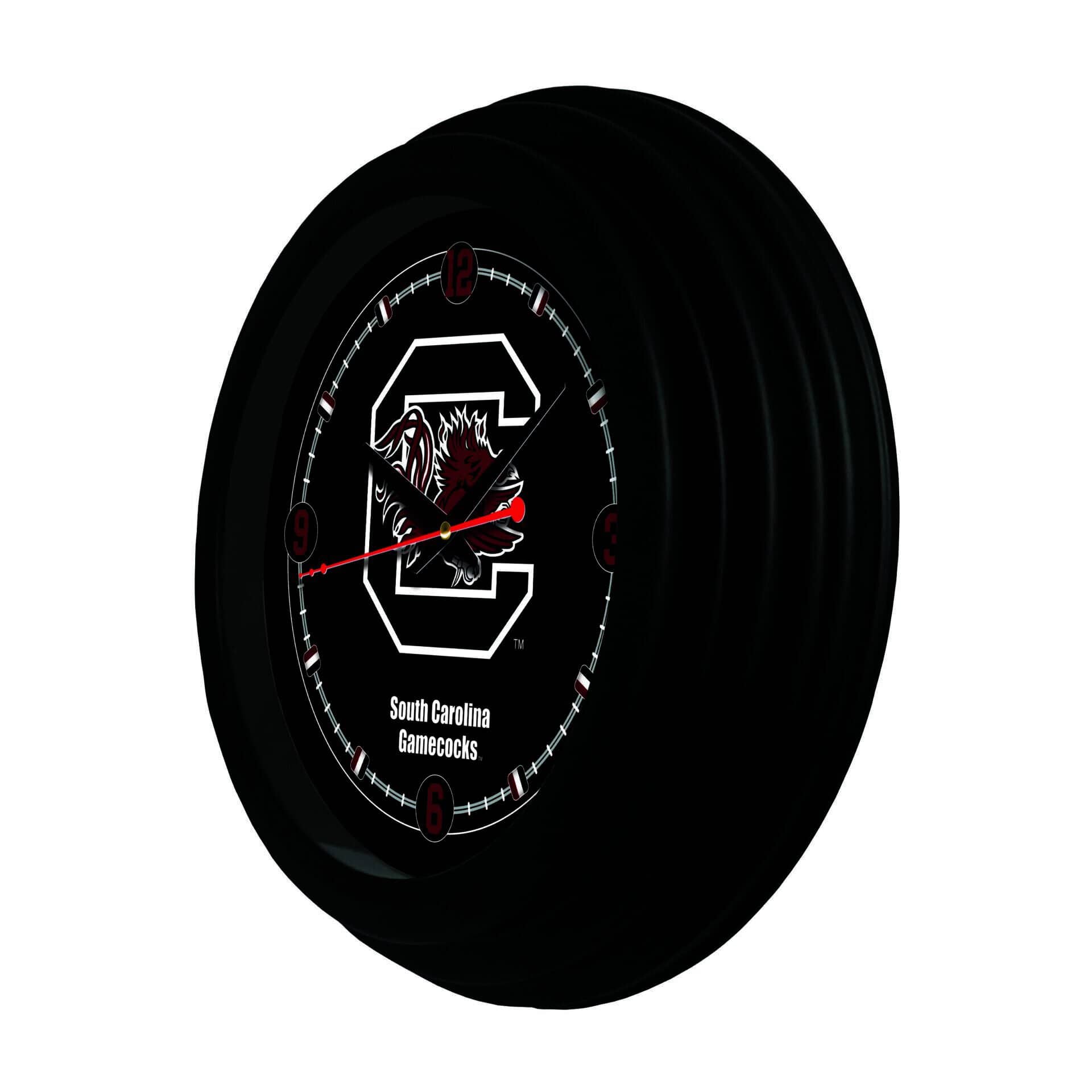 University of South Carolina 15-Inch Wall Clock in Black 2 University of South Carolina 15-Inch Wall Clock in Black - Image 2