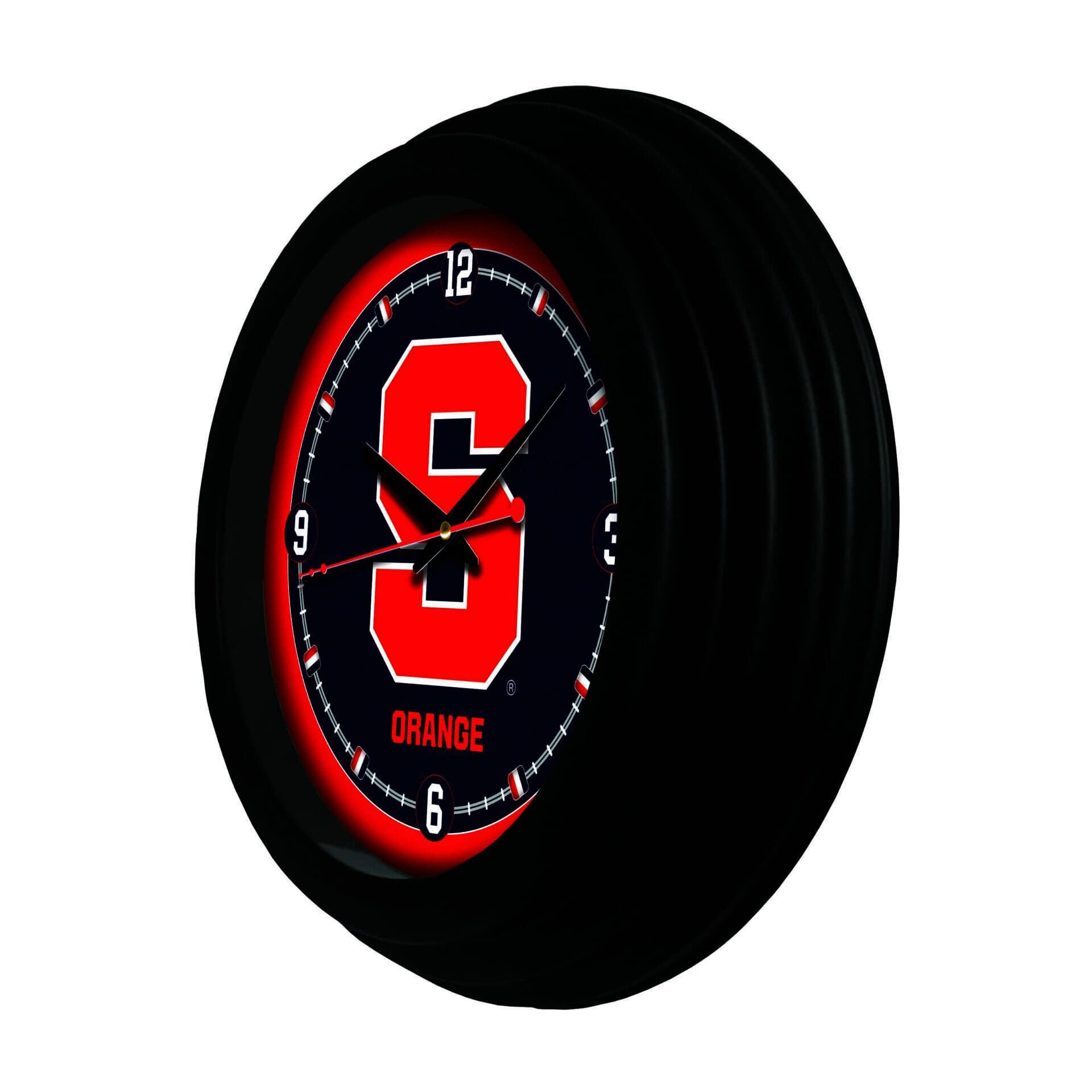 Syracuse University 15-Inch Wall Clock in Black 2 Syracuse University 15-Inch Wall Clock in Black - Image 2