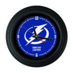 Tampa Bay Lightning 15-Inch Wall Clock in Black 3 Tampa Bay Lightning 15-Inch Wall Clock in Black