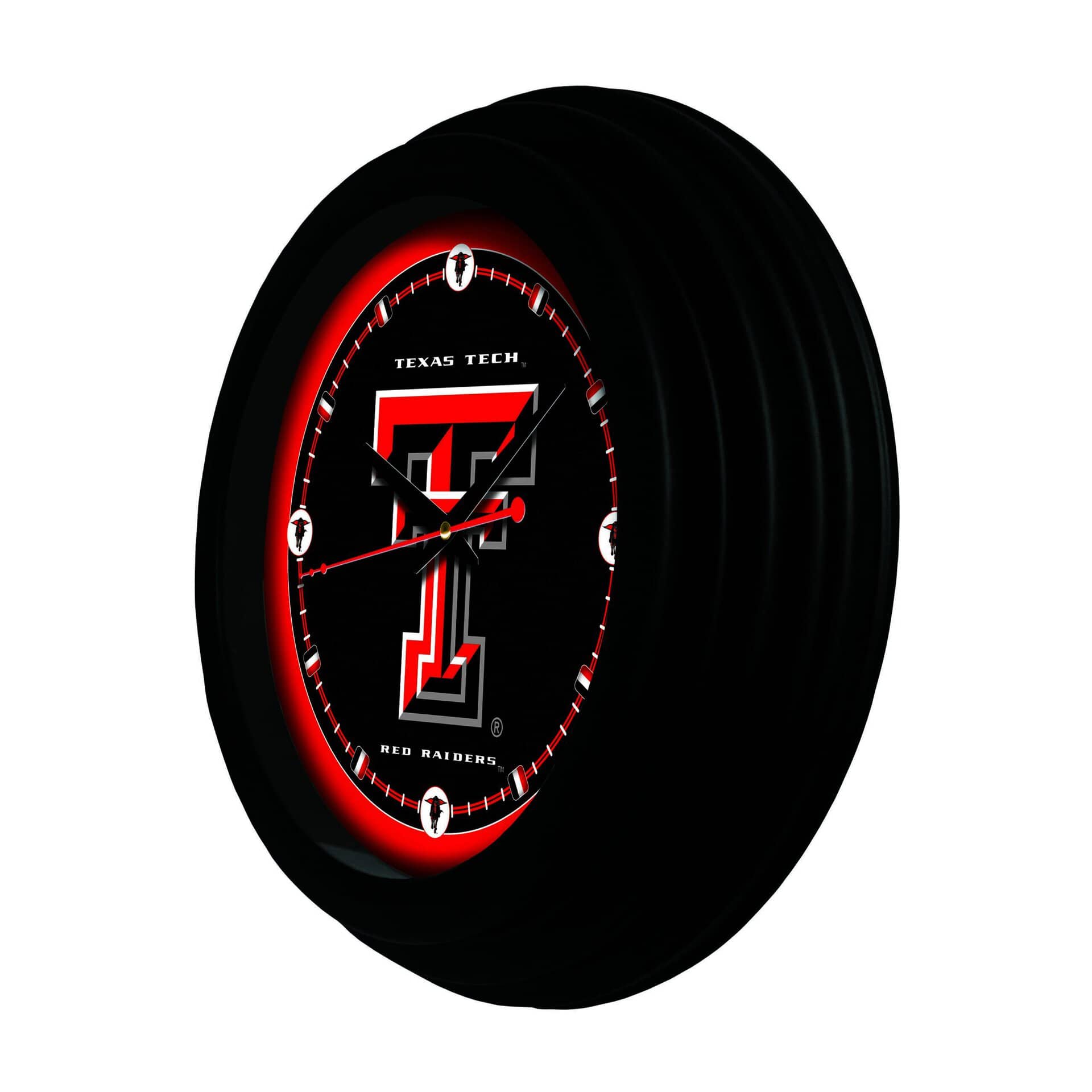Texas Tech University 15-Inch Wall Clock in Black 4 Texas Tech University 15-Inch Wall Clock in Black