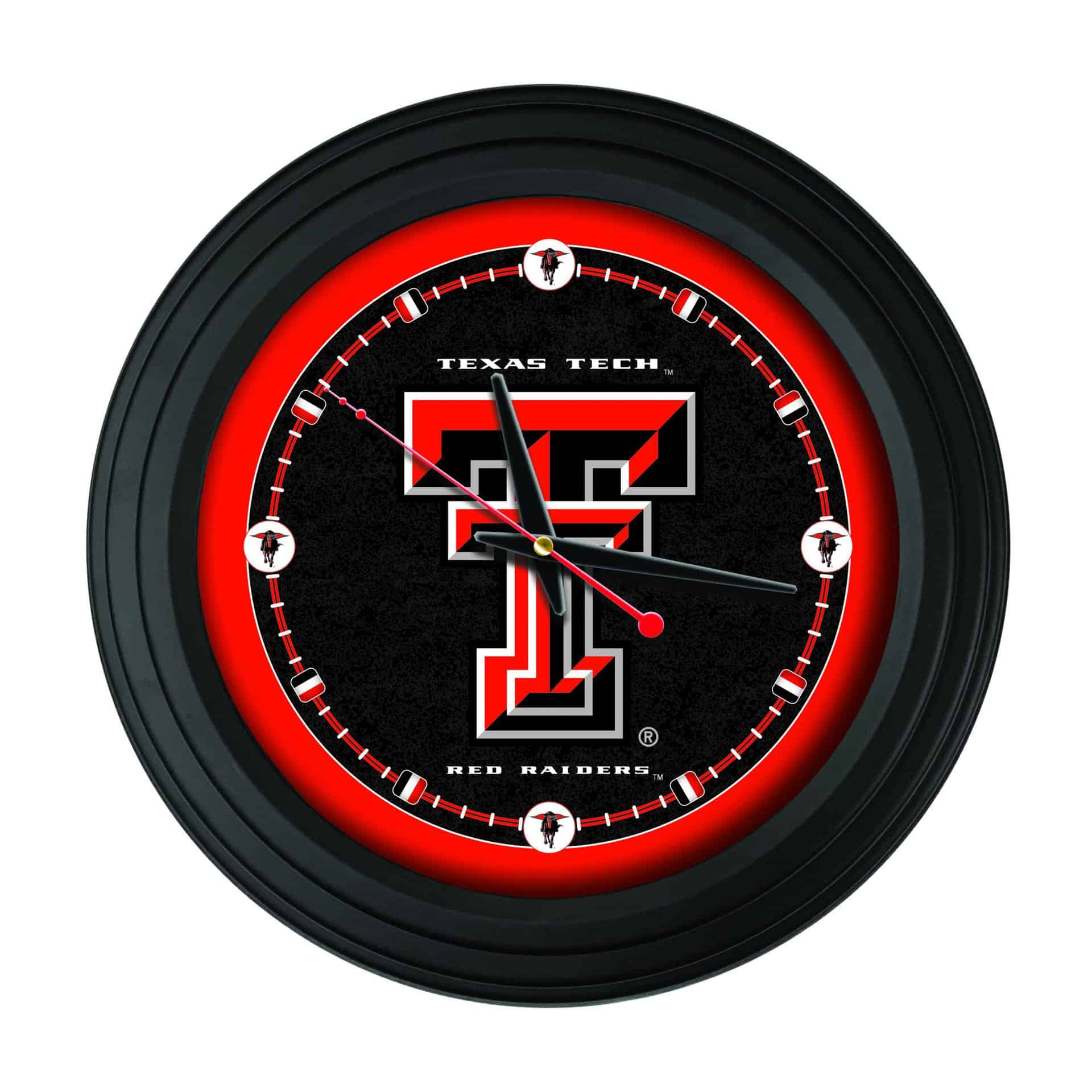 Texas Tech University 15-Inch Wall Clock in Black 3 Texas Tech University 15-Inch Wall Clock in Black