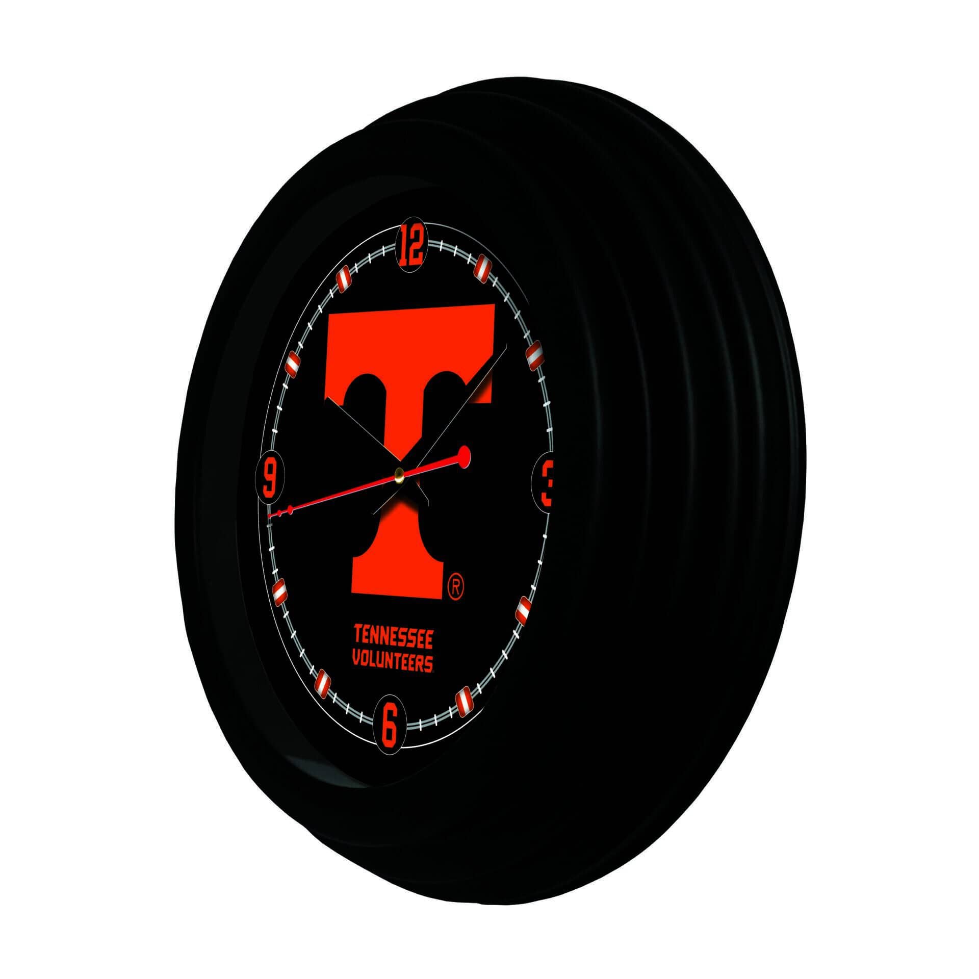 University of Tennessee 15-Inch Wall Clock in Black 2 University of Tennessee 15-Inch Wall Clock in Black - Image 2