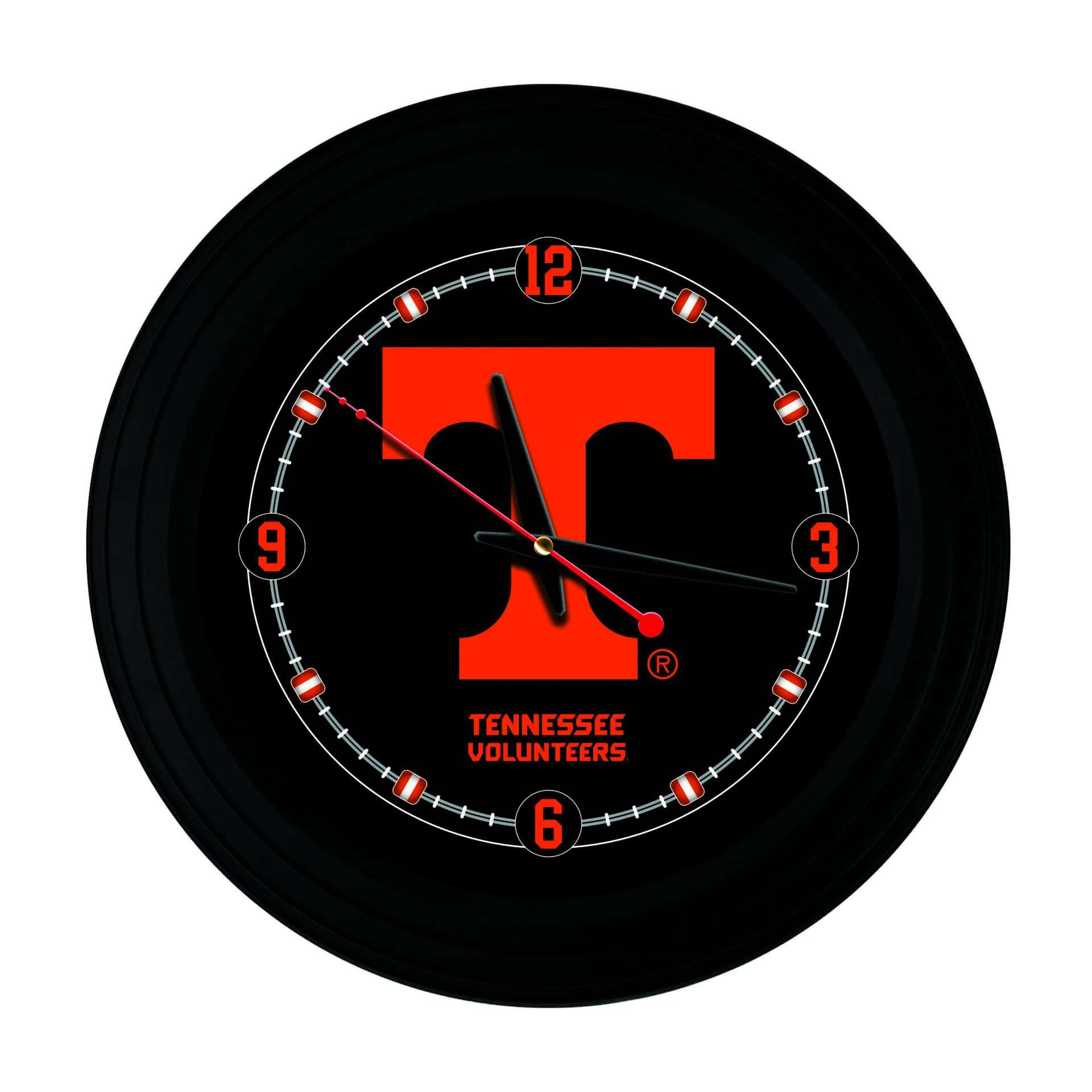 University of Tennessee 15-Inch Wall Clock in Black 3 University of Tennessee 15-Inch Wall Clock in Black