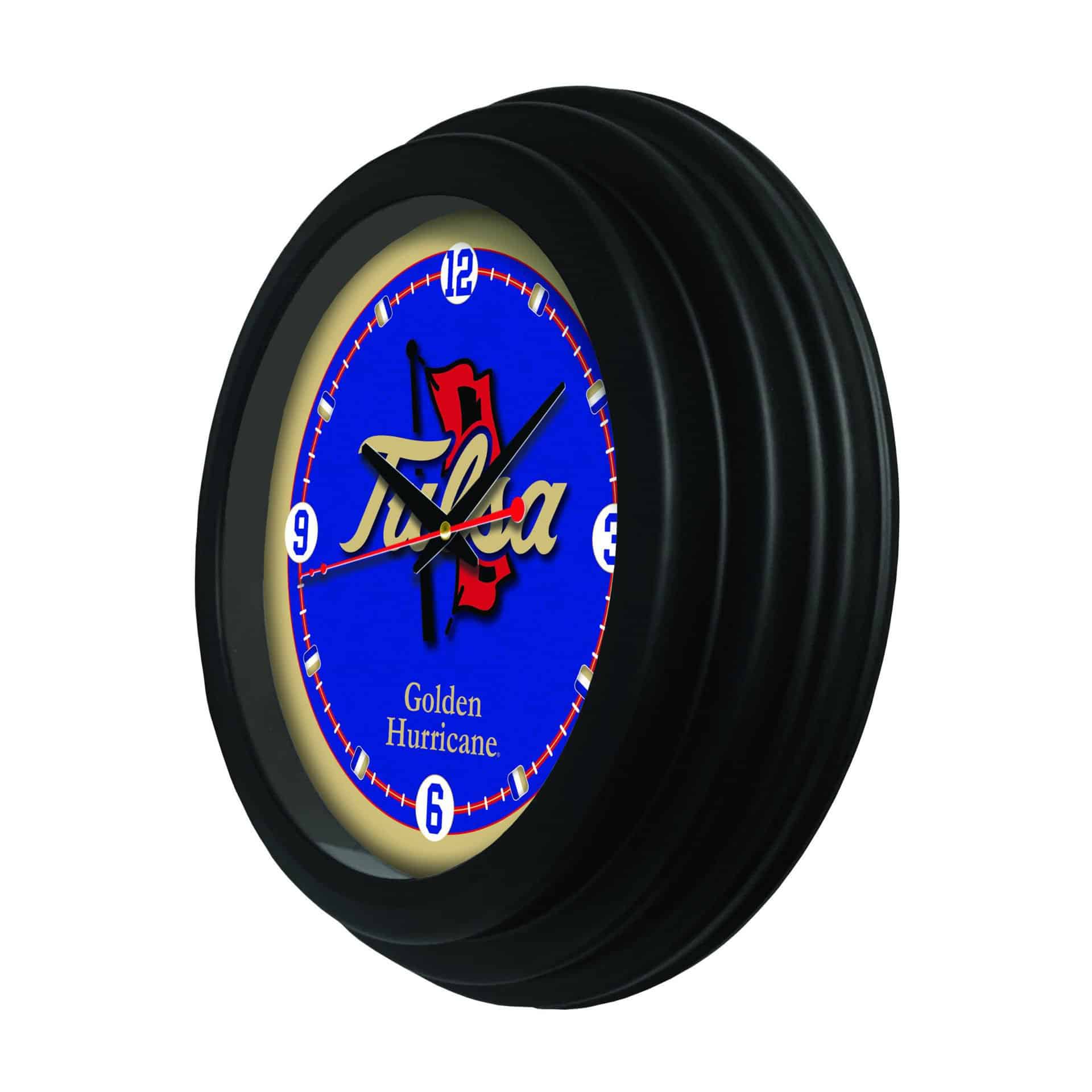 University of Tulsa 15-Inch Wall Clock in Black 2 University of Tulsa 15-Inch Wall Clock in Black - Image 2