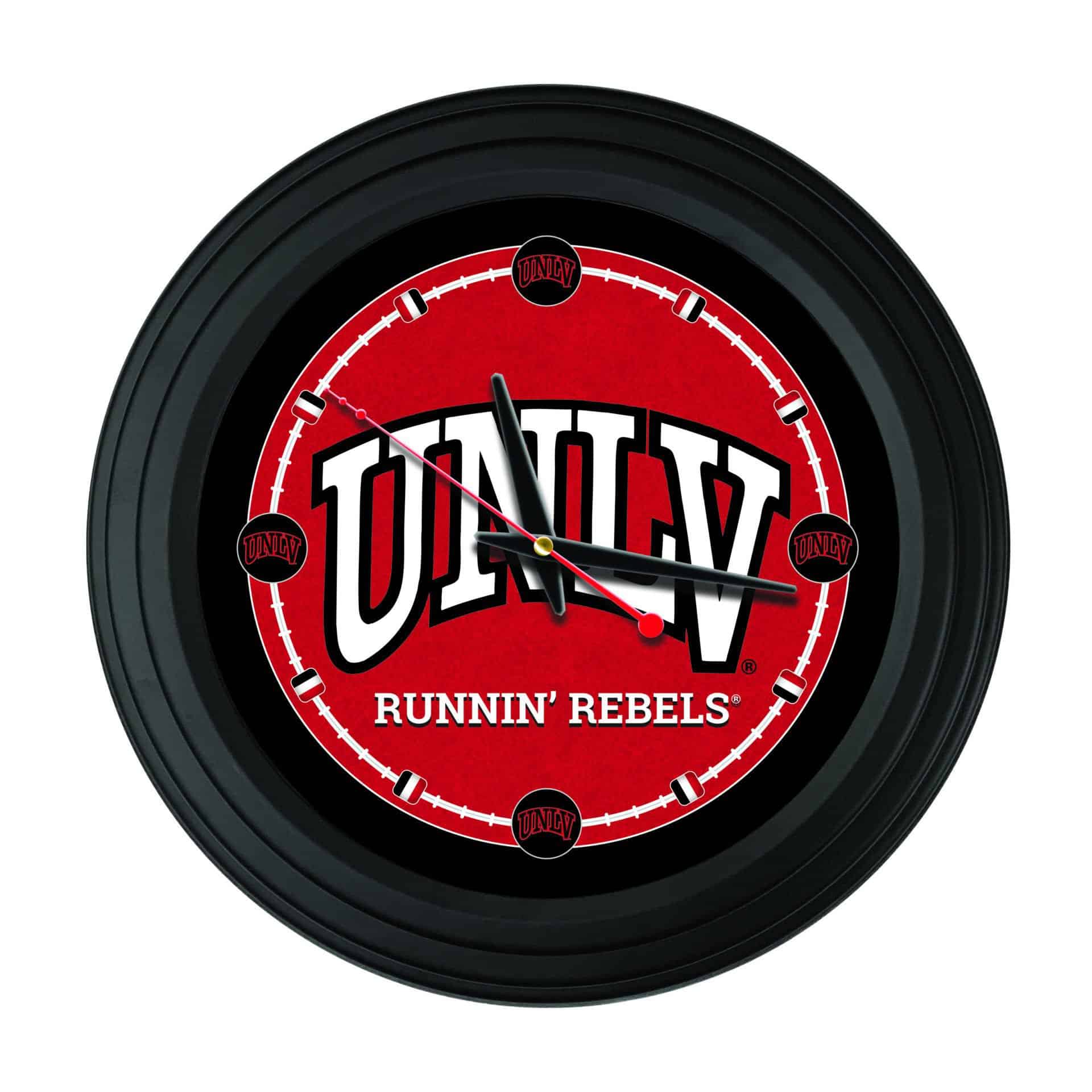 University of Nevada Las Vegas 15-Inch Wall Clock in Black 1 University of Nevada Las Vegas 15-Inch Wall Clock in Black