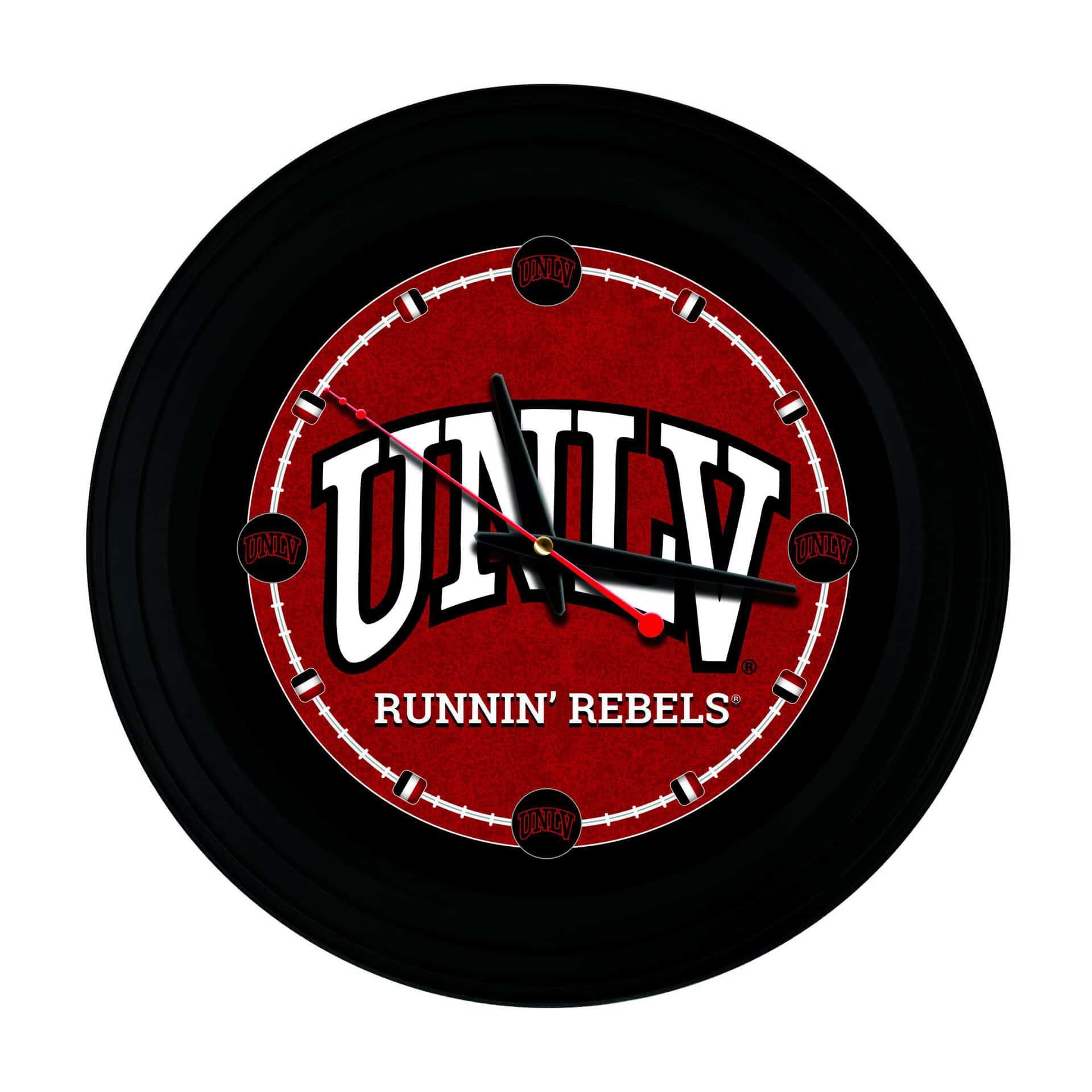 University of Nevada Las Vegas 15-Inch Wall Clock in Black 3 University of Nevada Las Vegas 15-Inch Wall Clock in Black