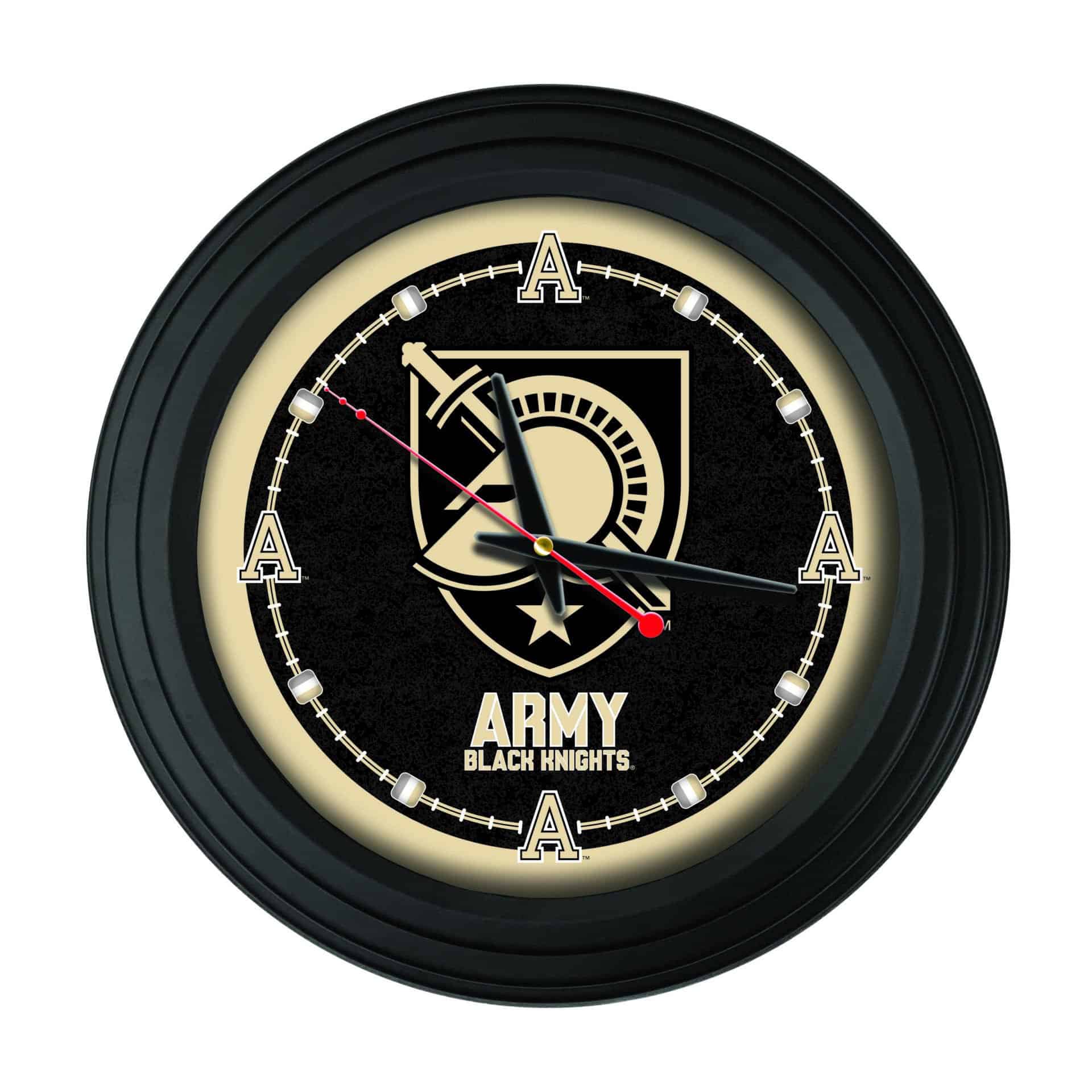 US Military Academy 15-Inch Wall Clock in Black 1 US Military Academy 15-Inch Wall Clock in Black