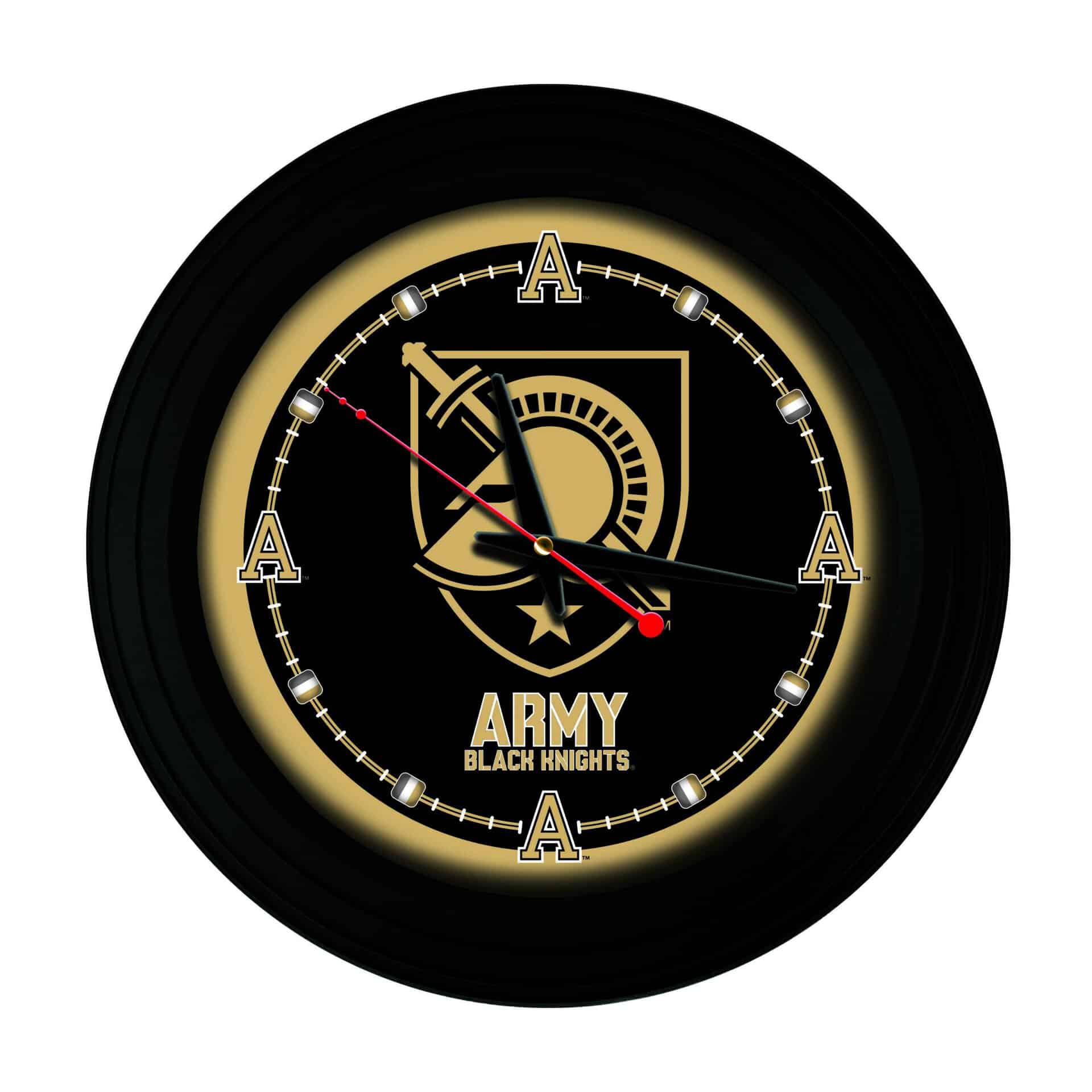 US Military Academy 15-Inch Wall Clock in Black 3 US Military Academy 15-Inch Wall Clock in Black