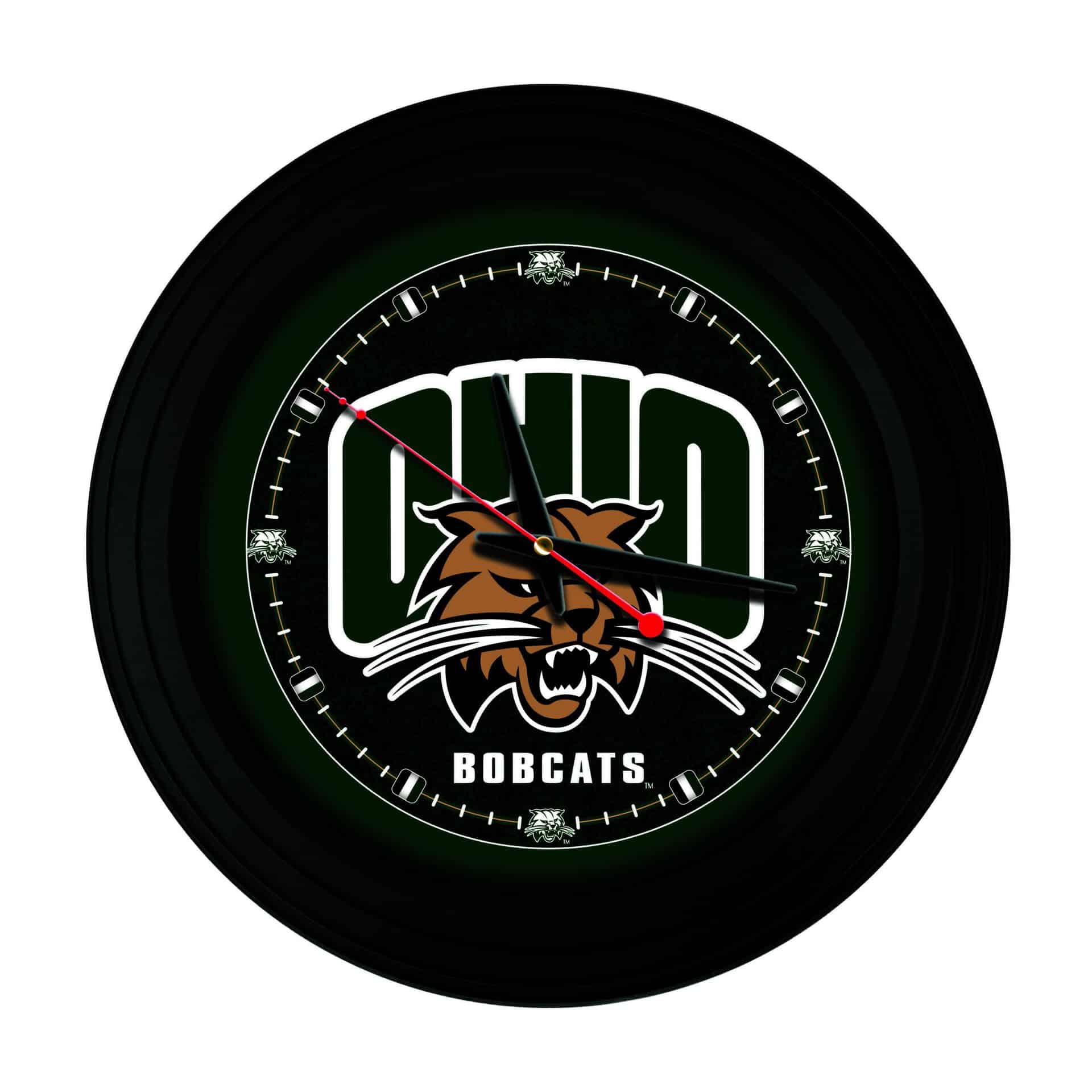 Ohio University 15-Inch Wall Clock in Black 3 Ohio University 15-Inch Wall Clock in Black