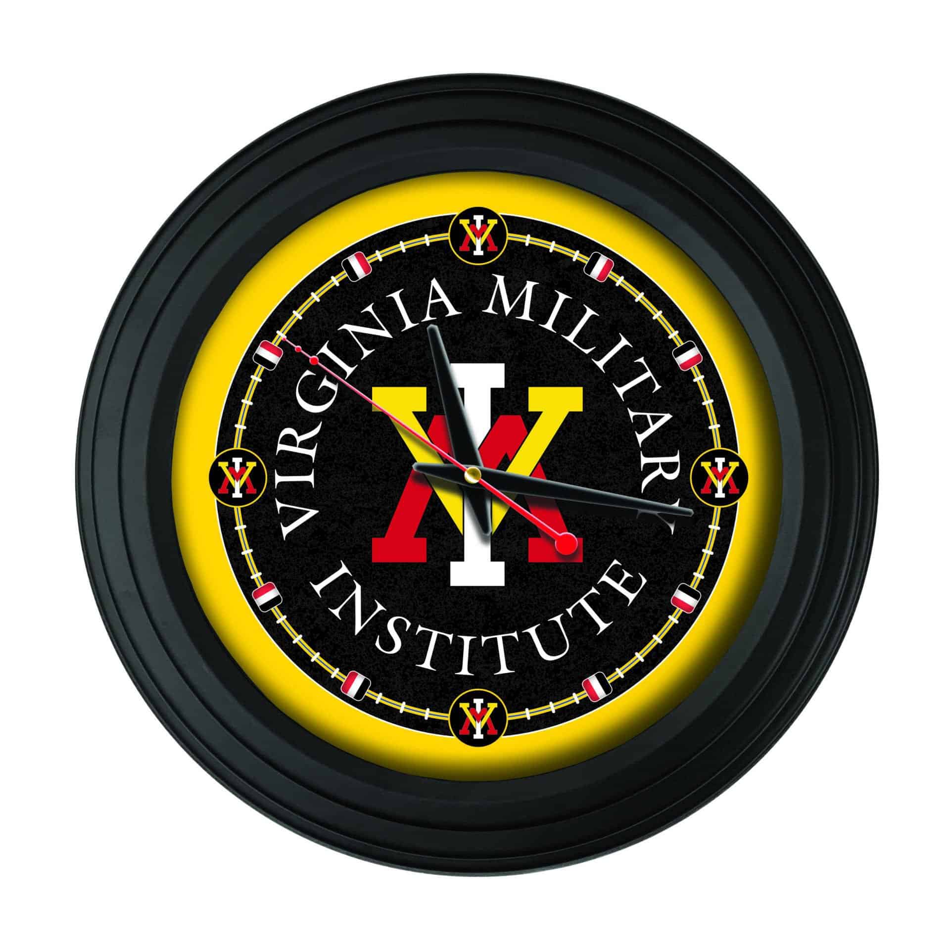 Virginia Military Institute 15-Inch Wall Clock in Black 1 Virginia Military Institute 15-Inch Wall Clock in Black