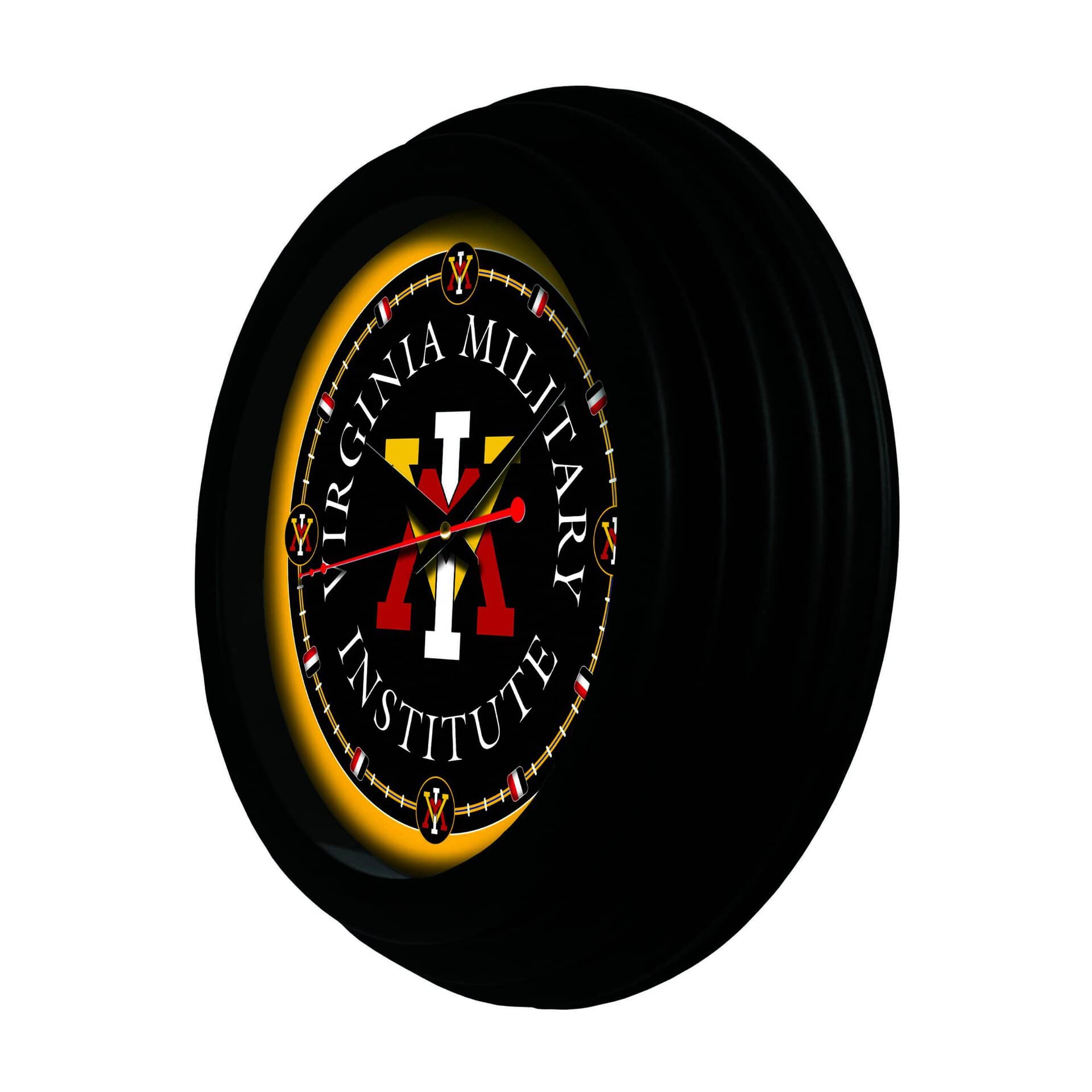 Virginia Military Institute 15-Inch Wall Clock in Black 4 Virginia Military Institute 15-Inch Wall Clock in Black