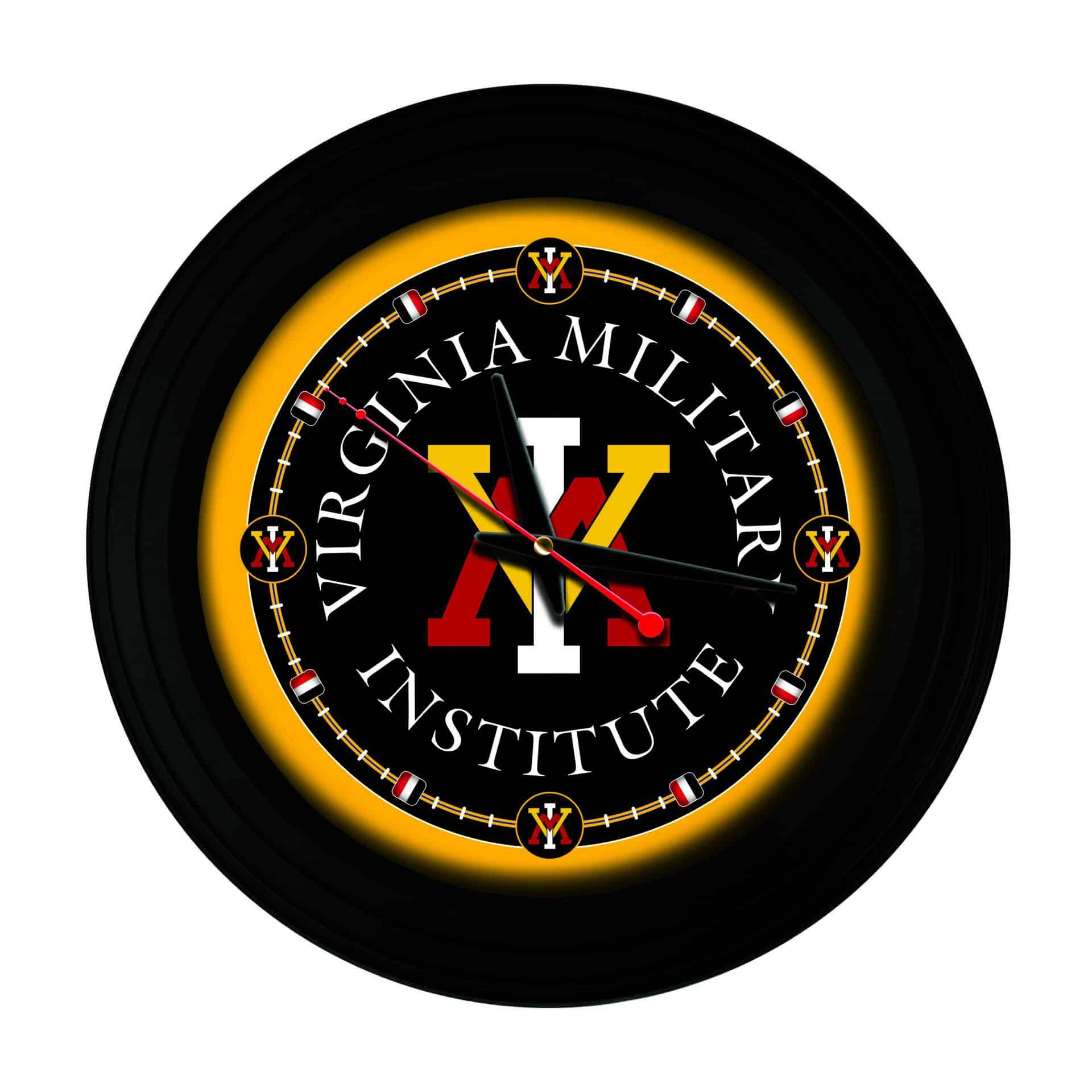 Virginia Military Institute 15-Inch Wall Clock in Black 3 Virginia Military Institute 15-Inch Wall Clock in Black