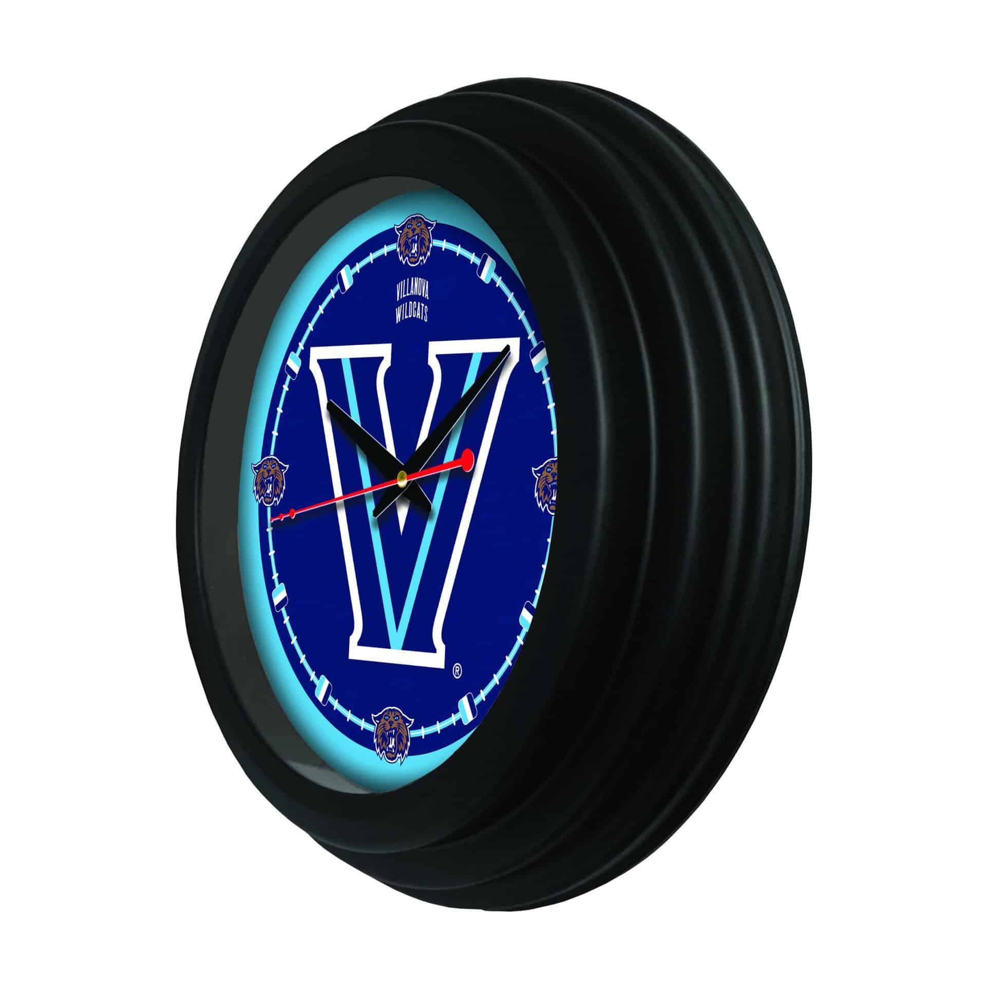 Villanova University 15-Inch Wall Clock in Black 4 Villanova University 15-Inch Wall Clock in Black