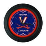 University of Virginia 15-Inch Wall Clock in Black
