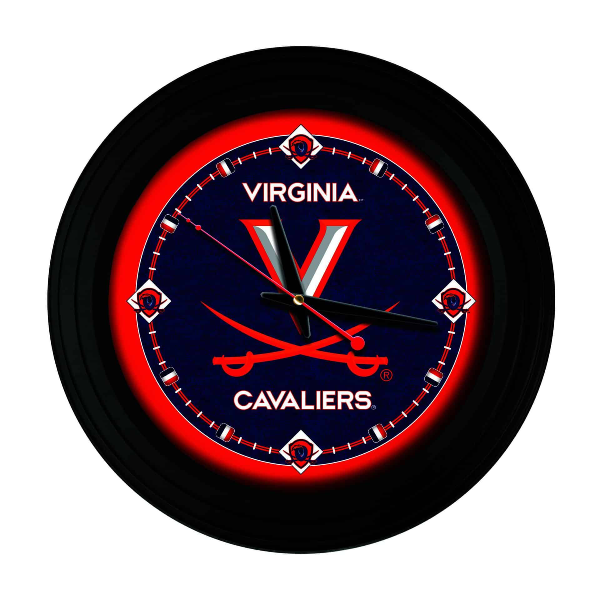 University of Virginia 15-Inch Wall Clock in Black 3 University of Virginia 15-Inch Wall Clock in Black