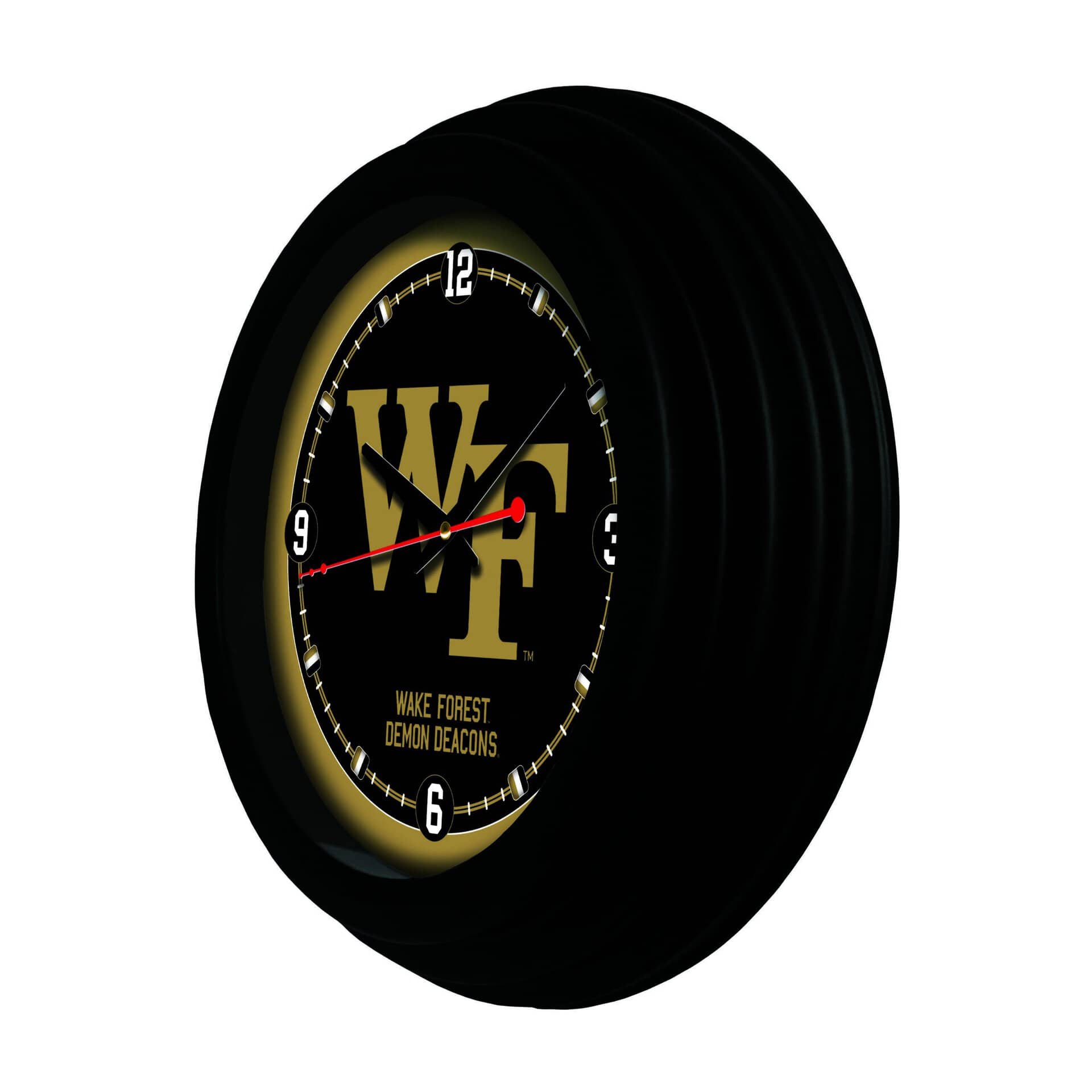Wake Forest University 15-Inch Wall Clock in Black 4 Wake Forest University 15-Inch Wall Clock in Black