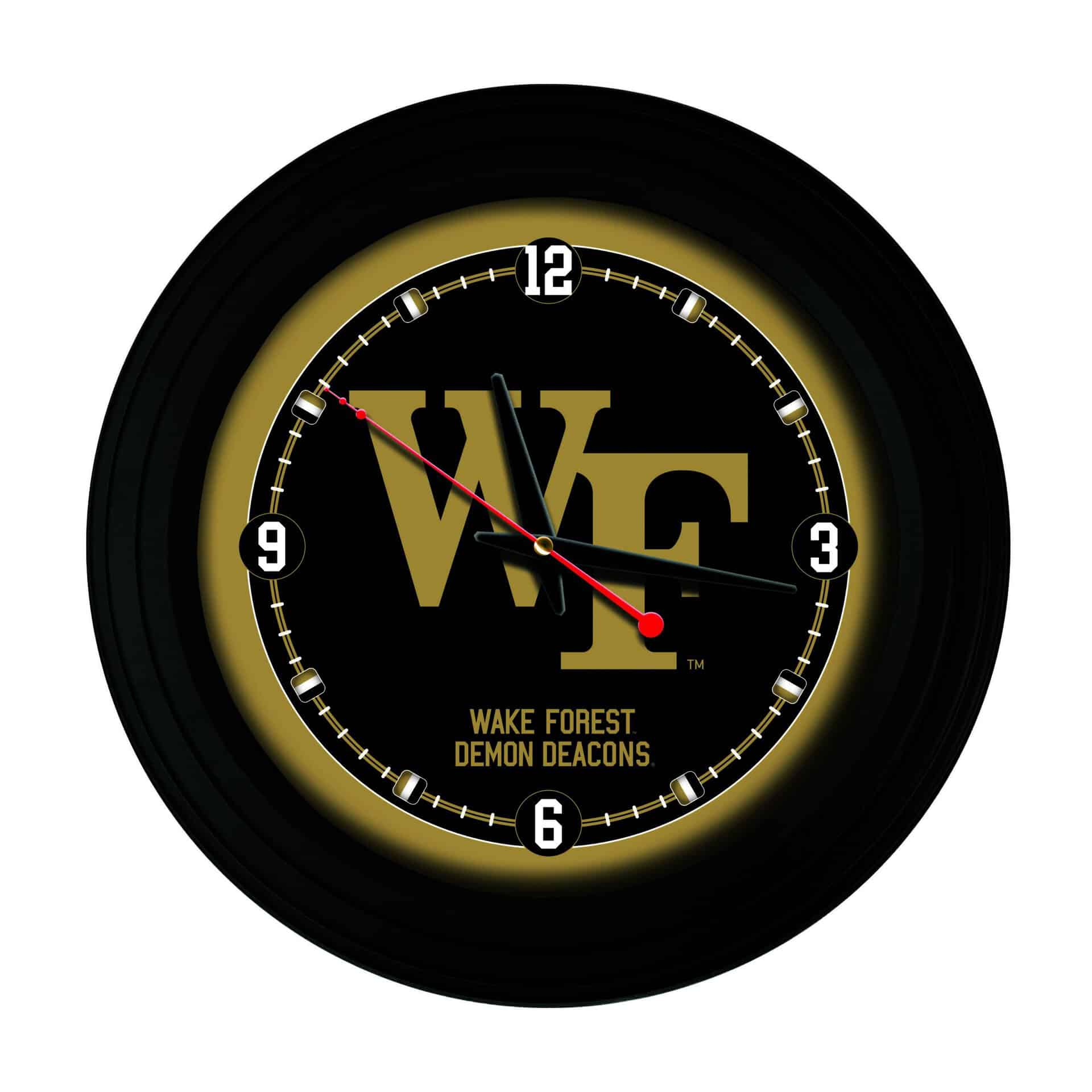 Wake Forest University 15-Inch Wall Clock in Black 3 Wake Forest University 15-Inch Wall Clock in Black