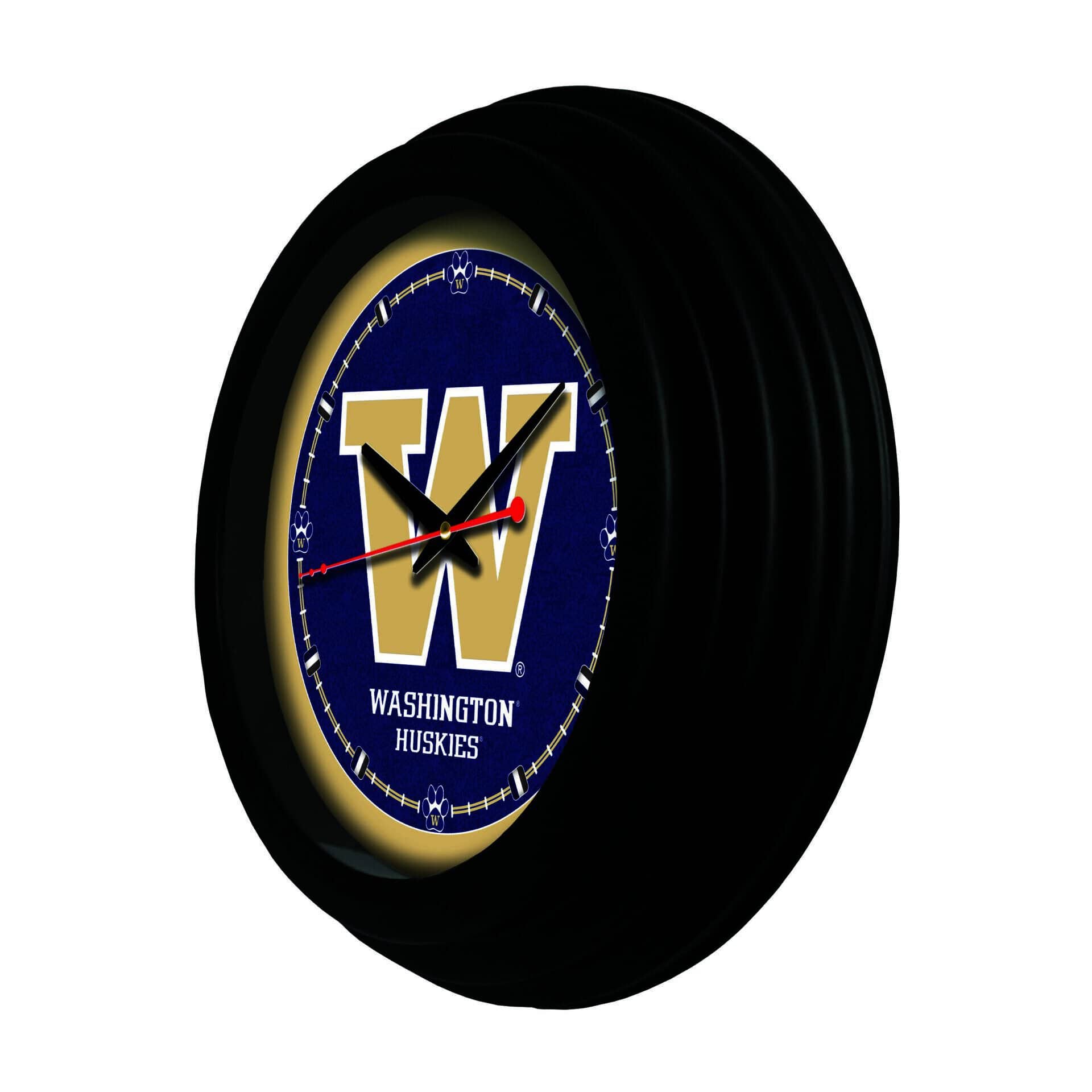 University of Washington 15-Inch Wall Clock in Black 2 University of Washington 15-Inch Wall Clock in Black - Image 2