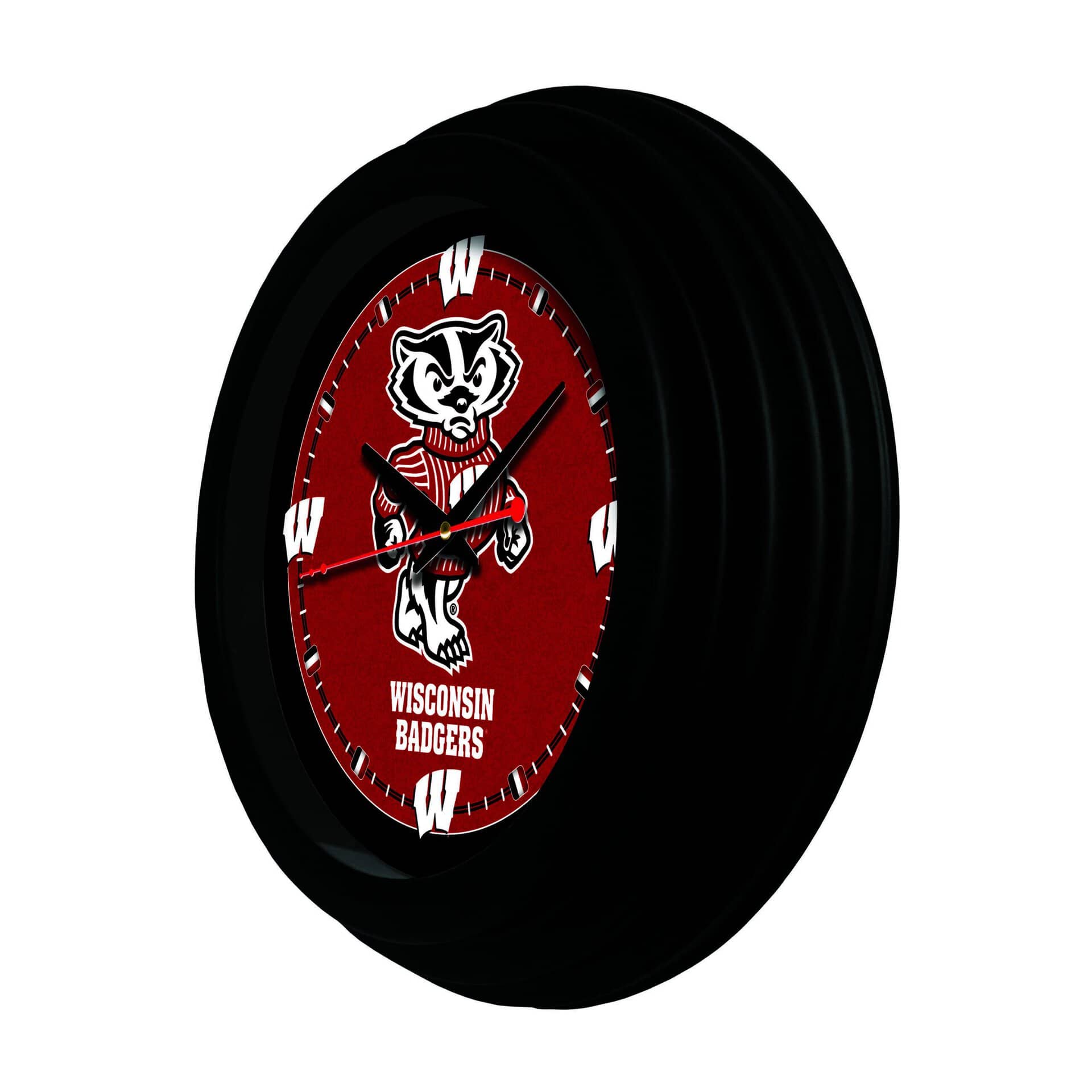 University of Wisconsin (Badger) 15-Inch Wall Clock in Black 4 University of Wisconsin (Badger) 15-Inch Wall Clock in Black