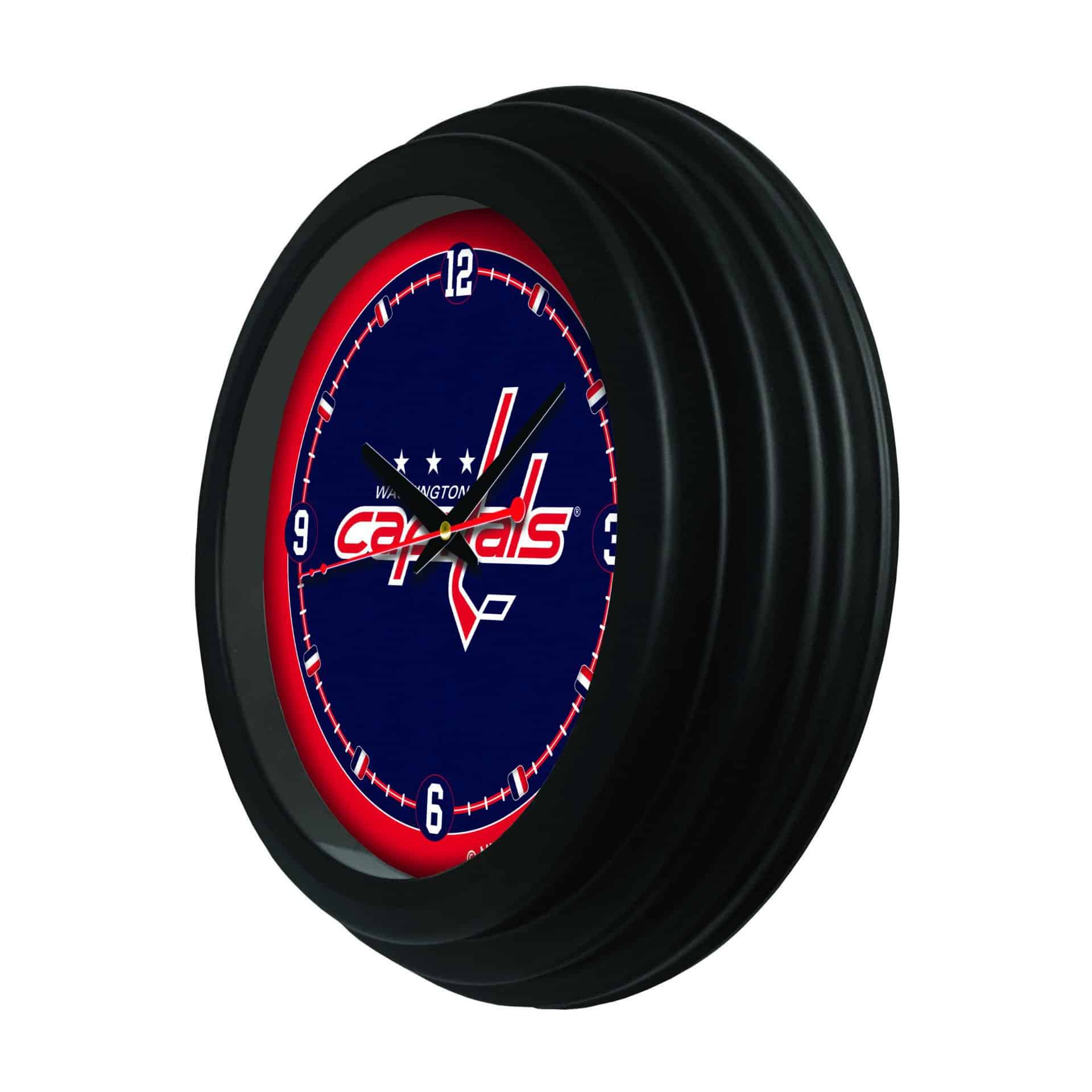 Washington Capitals 15-Inch Wall Clock in Black 2 Washington Capitals 15-Inch Wall Clock in Black - Image 2