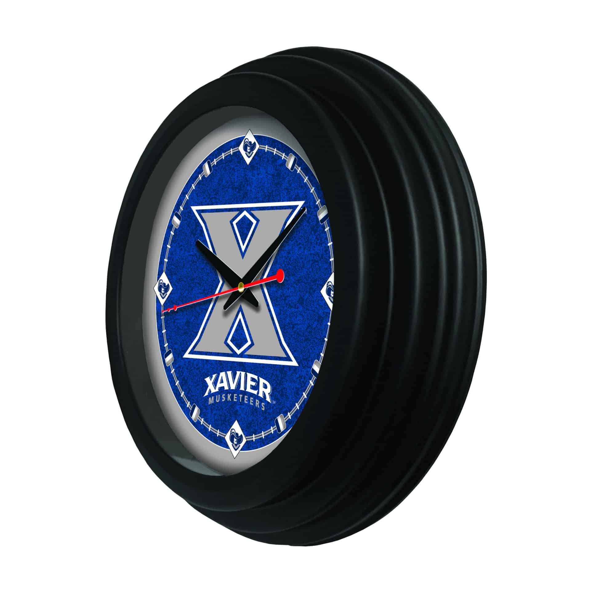 Xavier 15-Inch Wall Clock in Black 4 Xavier 15-Inch Wall Clock in Black