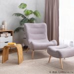 Cloud Contemporary Grey Sherpa Fabric Chair with Ottoman 13 Cloud Contemporary Grey Sherpa Fabric Chair with Ottoman