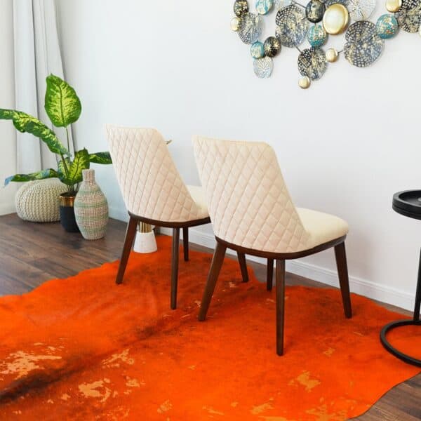 CloveBeigeVelvetDiningChair 2