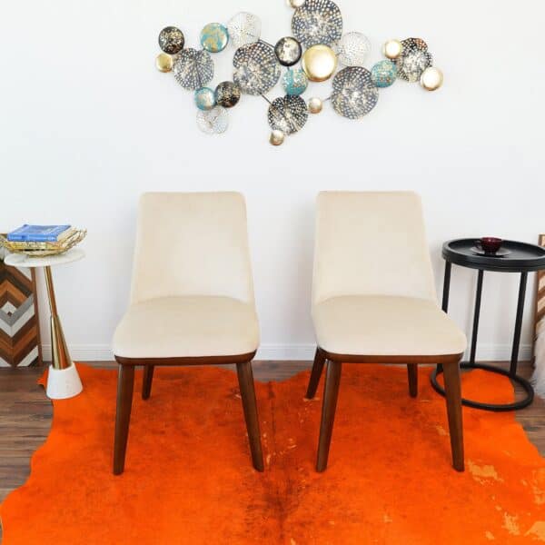 CloveBeigeVelvetDiningChair 5