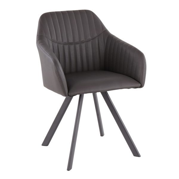 Clubhouse Contemporary Black Pleated Faux Leather Accent Chairs Set of 2 3