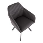 Clubhouse Contemporary Black Pleated Faux Leather Accent Chairs (Set of 2) 19 Clubhouse Contemporary Black Pleated Faux Leather Accent Chairs (Set of 2)