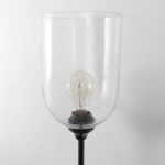 Clyde 6.0L x 8.0W x 37.0H Matte Black W/Glass Round Wall Sconce