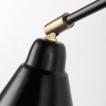 Cobalt 6L x 32W Black Metal Cone Shaped Swivel Wall Sconce