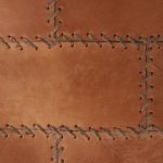 Cobbler 19-Inch Brown Leather Industrial Patchwork Square Pouf Ottoman 18 Cobbler 19-Inch Brown Leather Industrial Patchwork Square Pouf Ottoman