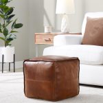 Cobbler 19-Inch Espresso Leather Patchwork Industrial Pouf Ottoman 7 Cobbler 19-Inch Espresso Leather Patchwork Industrial Pouf Ottoman