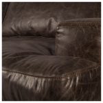 Colburne I Brown Leather Body Wood/Iron Frame Club Chair