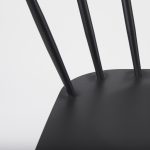 Colin 21.3L x 21.3W x 30.3H Black Metal Dining Chair