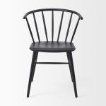 Colin 21.3L x 21.3W x 30.3H Black Metal Dining Chair
